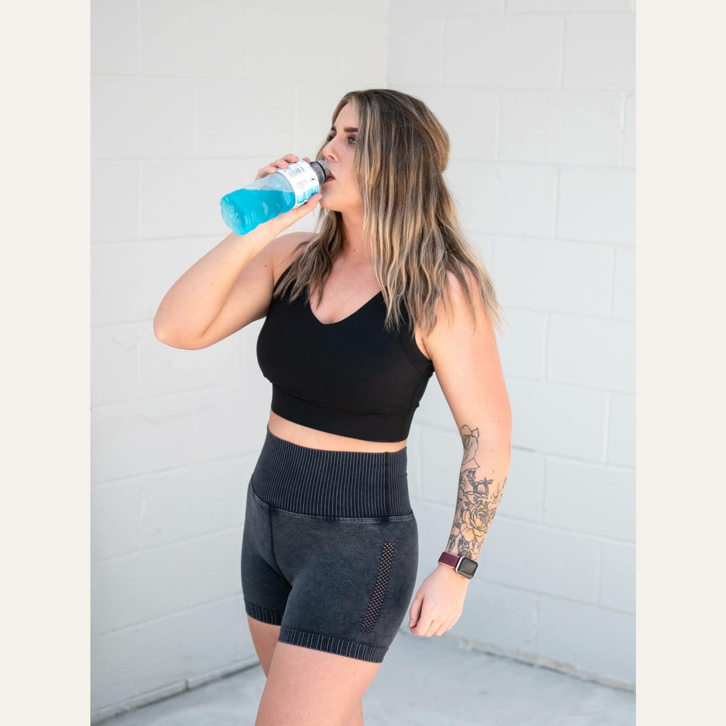 Buttery Soft Sports Bra -Black Activewear Yelete