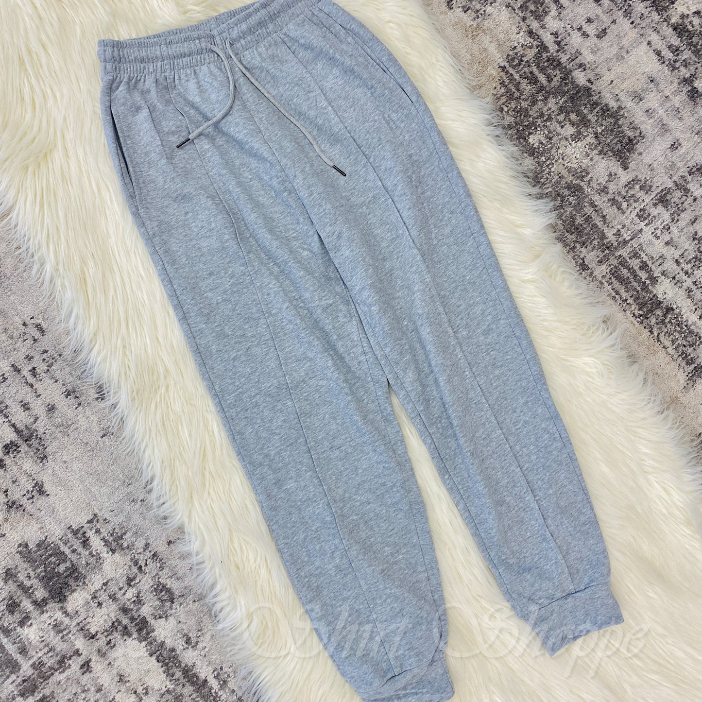 Heather Grey Tapered Lounge Pants Activewear Kimberly C