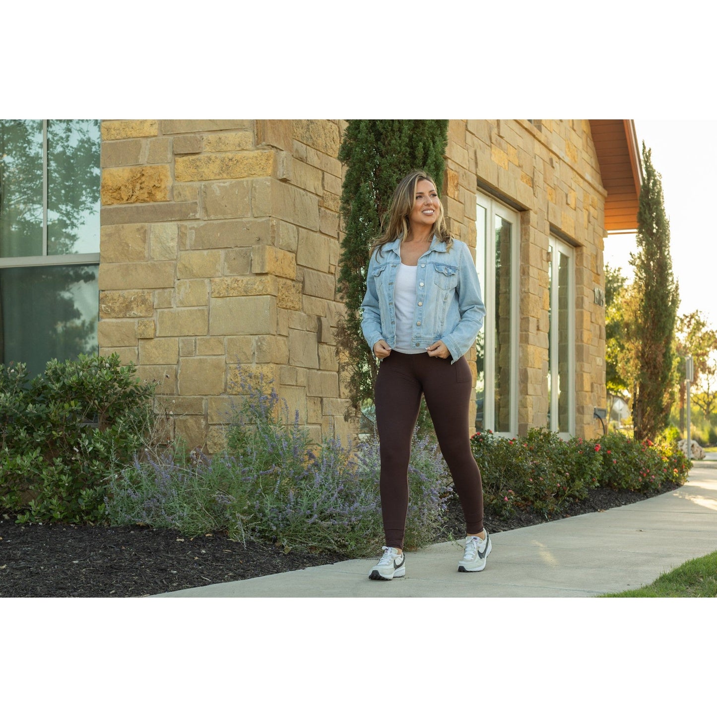 Brown FULL LENGTH Leggings Women > Pants > Leggings Julia Rose