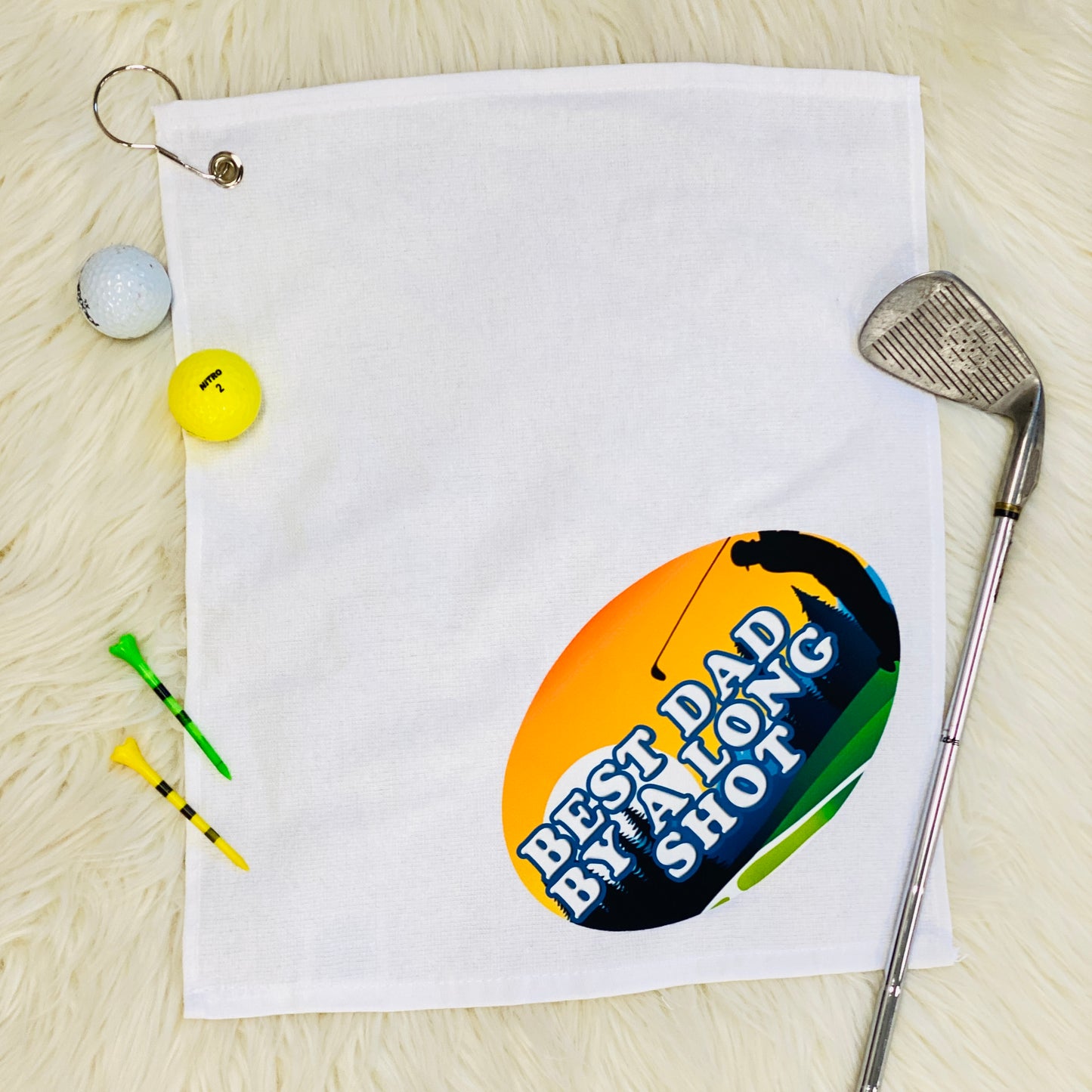 Best Dad Golf Towel Towel Classy Cloth