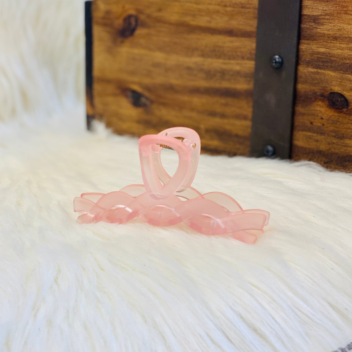 Braided Claw Clip Health & Beauty Unknown Pink Lemonade