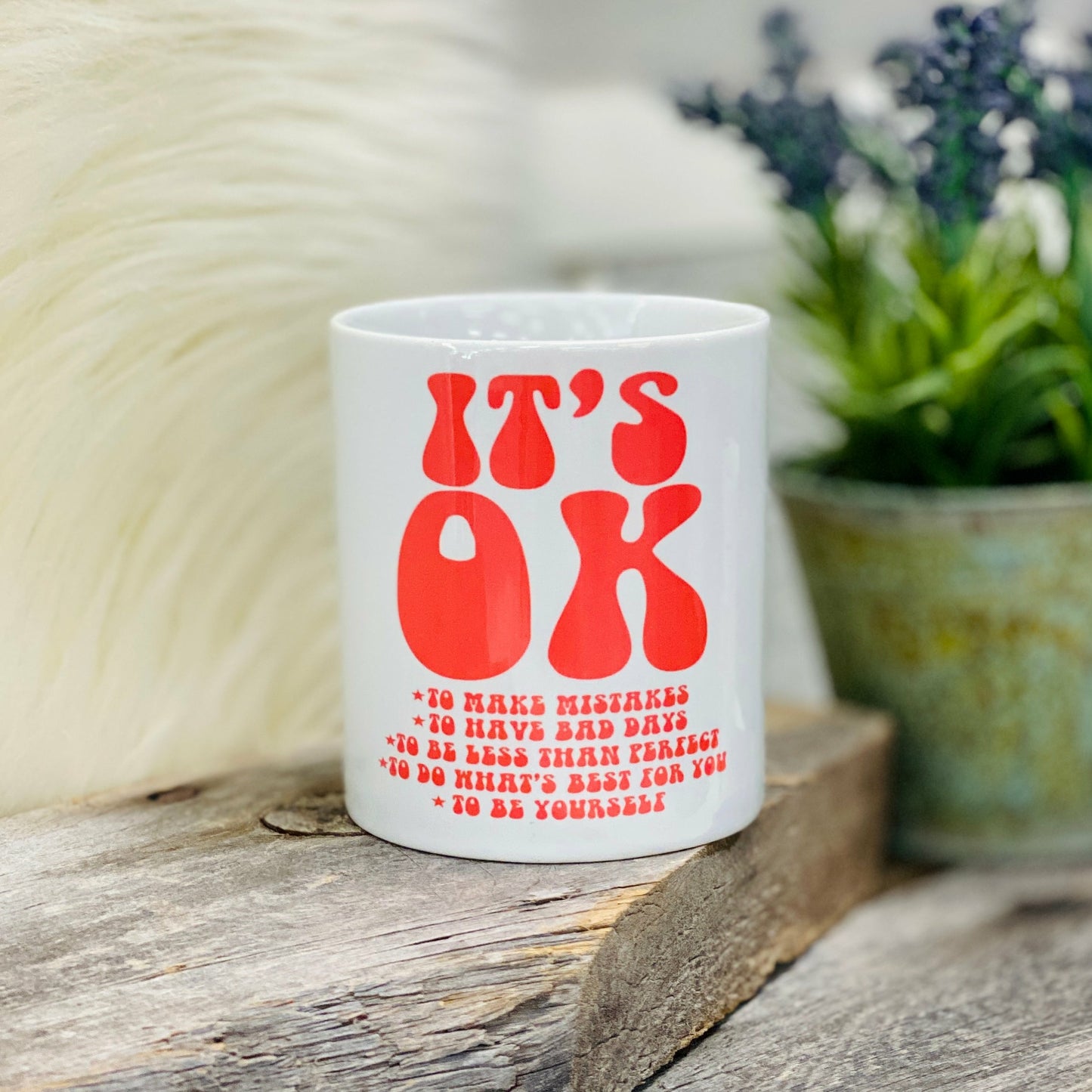 It's Ok Flower Pot Pots & Planters Tea-Shirt Shoppe