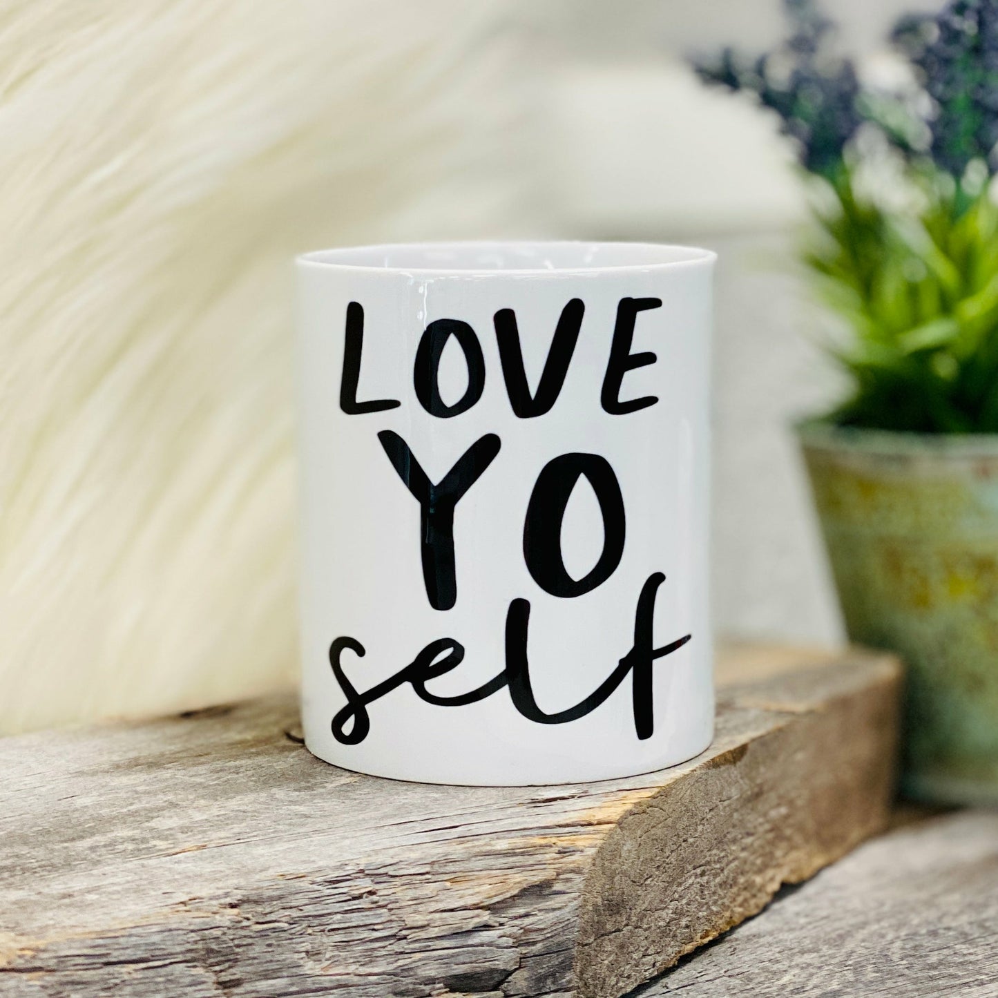 Love Yo Self Flower Pot Pots & Planters Tea-Shirt Shoppe