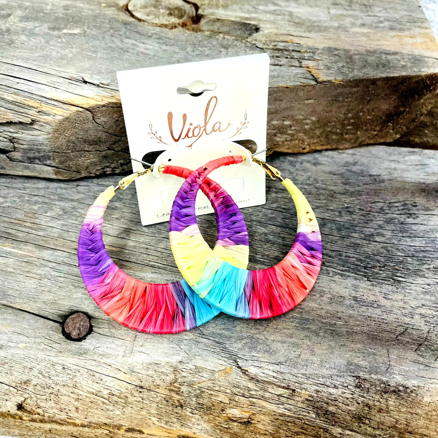 Tie Dye Hoop Earring Earrings Emma C