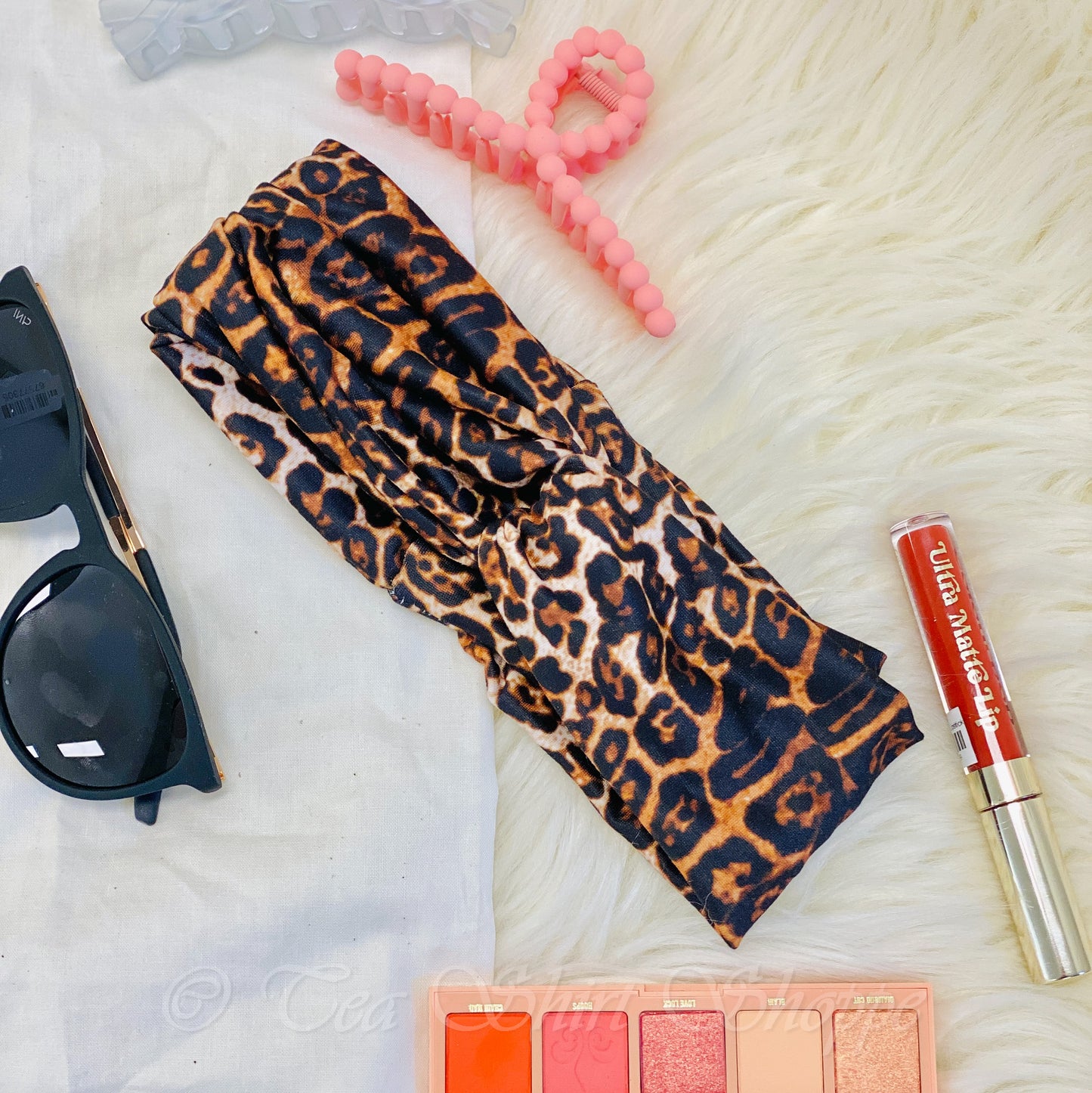 Boho Twist Leopard Headband - Wide Headband Amazon