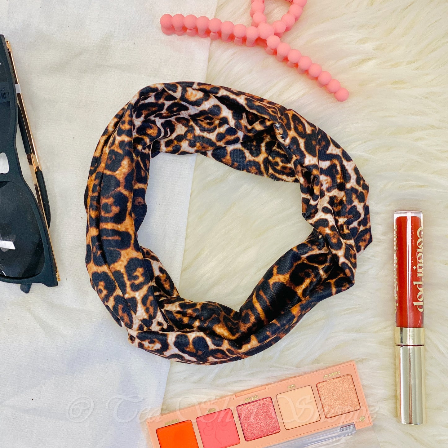 Boho Twist Leopard Headband - Wide Headband Amazon