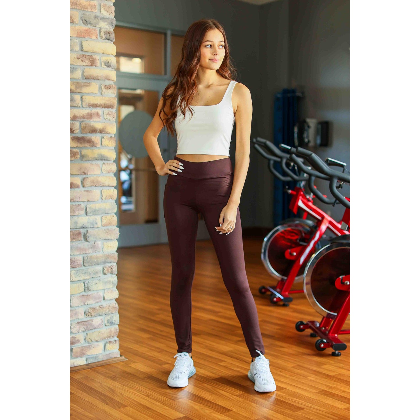 Brown FULL LENGTH Leggings Women > Pants > Leggings Julia Rose