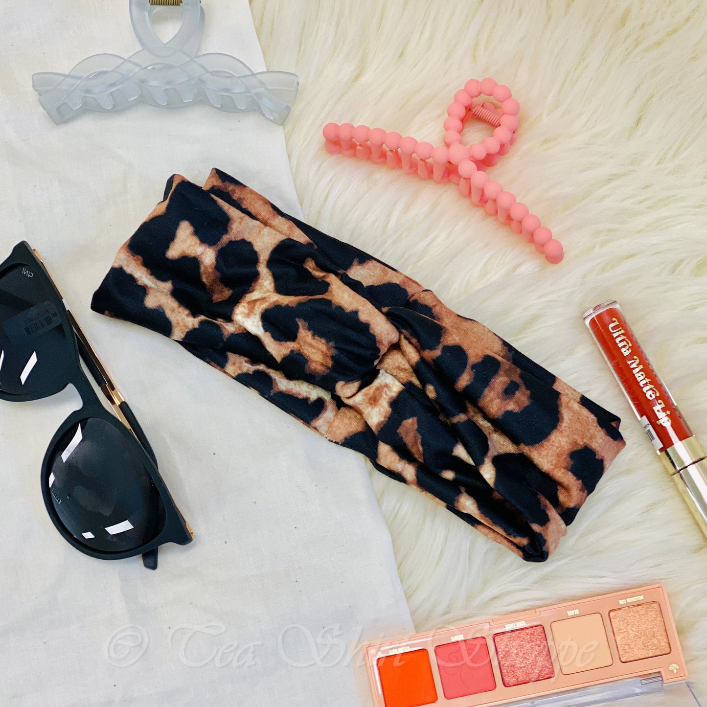 Boho Twist Cheetah Headband - Wide Headband Amazon