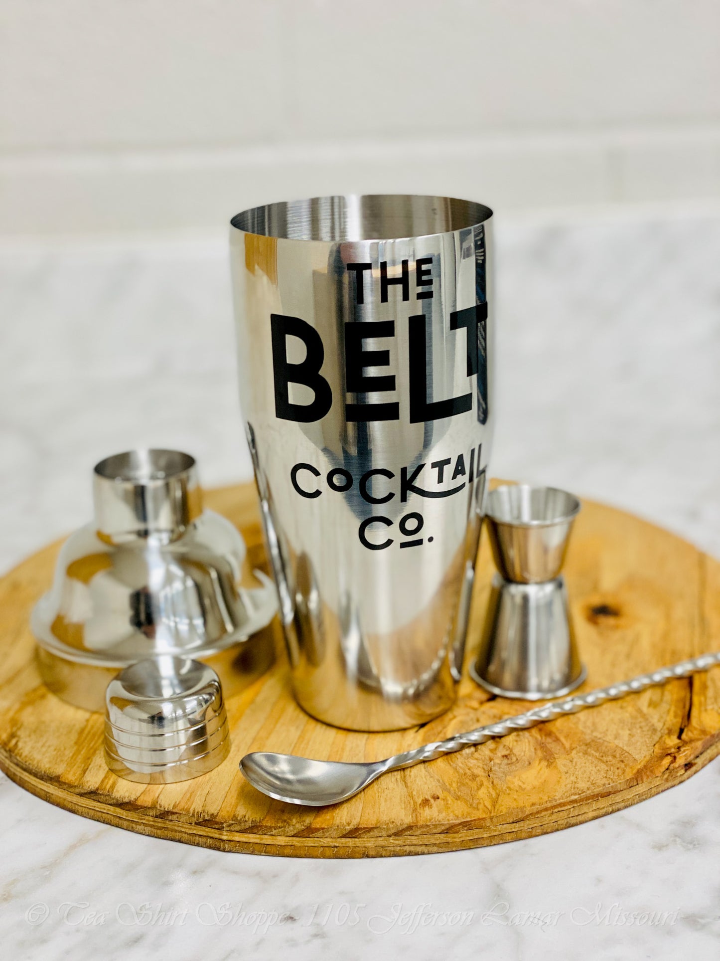 The Belt Cocktail Co. Cocktail Shaker 3pc Set Cocktail Shaker The Belt Cocktail