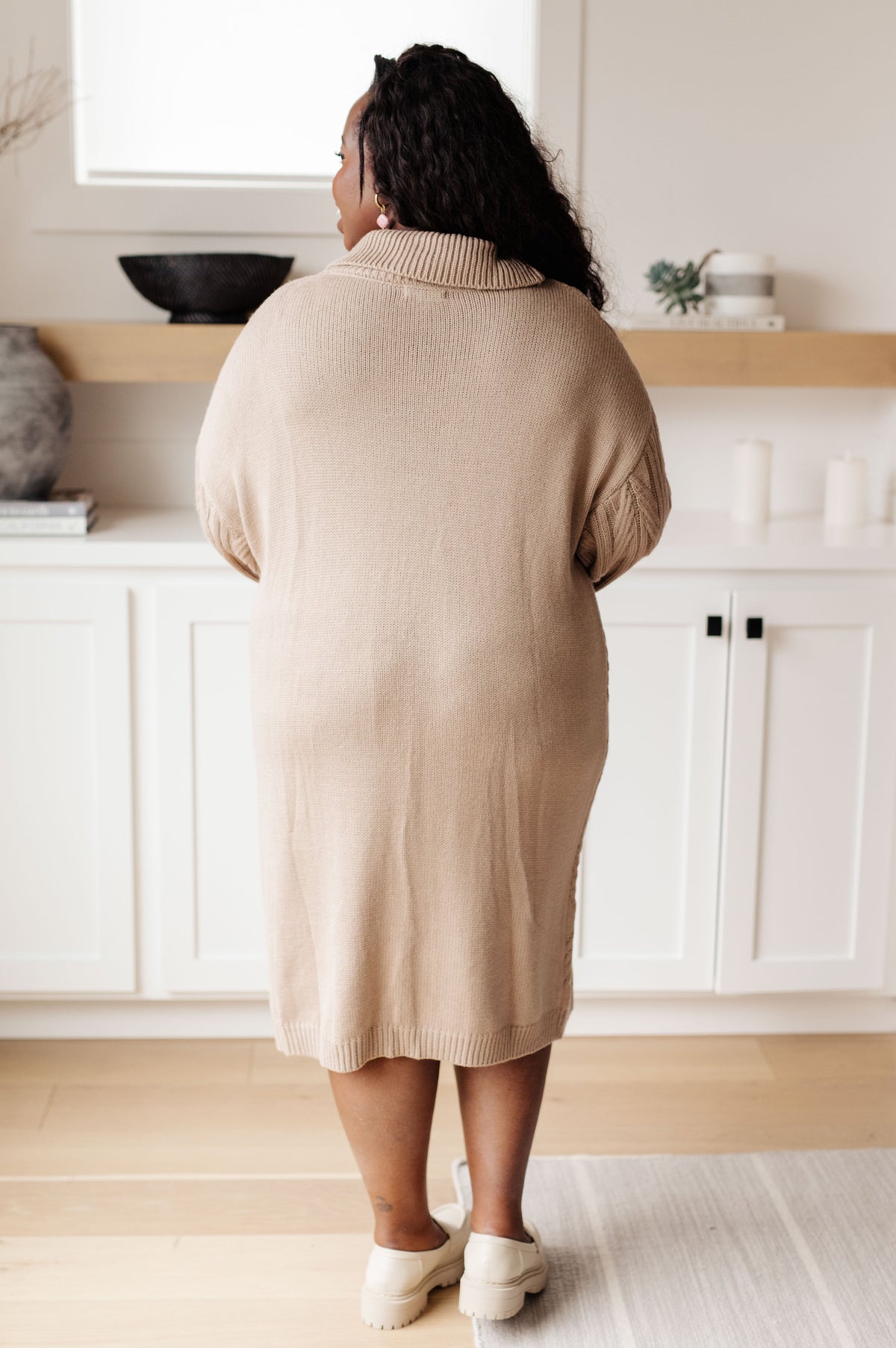 Bundled Beauty Turtleneck Sweater Dress in knit – alternate view 9