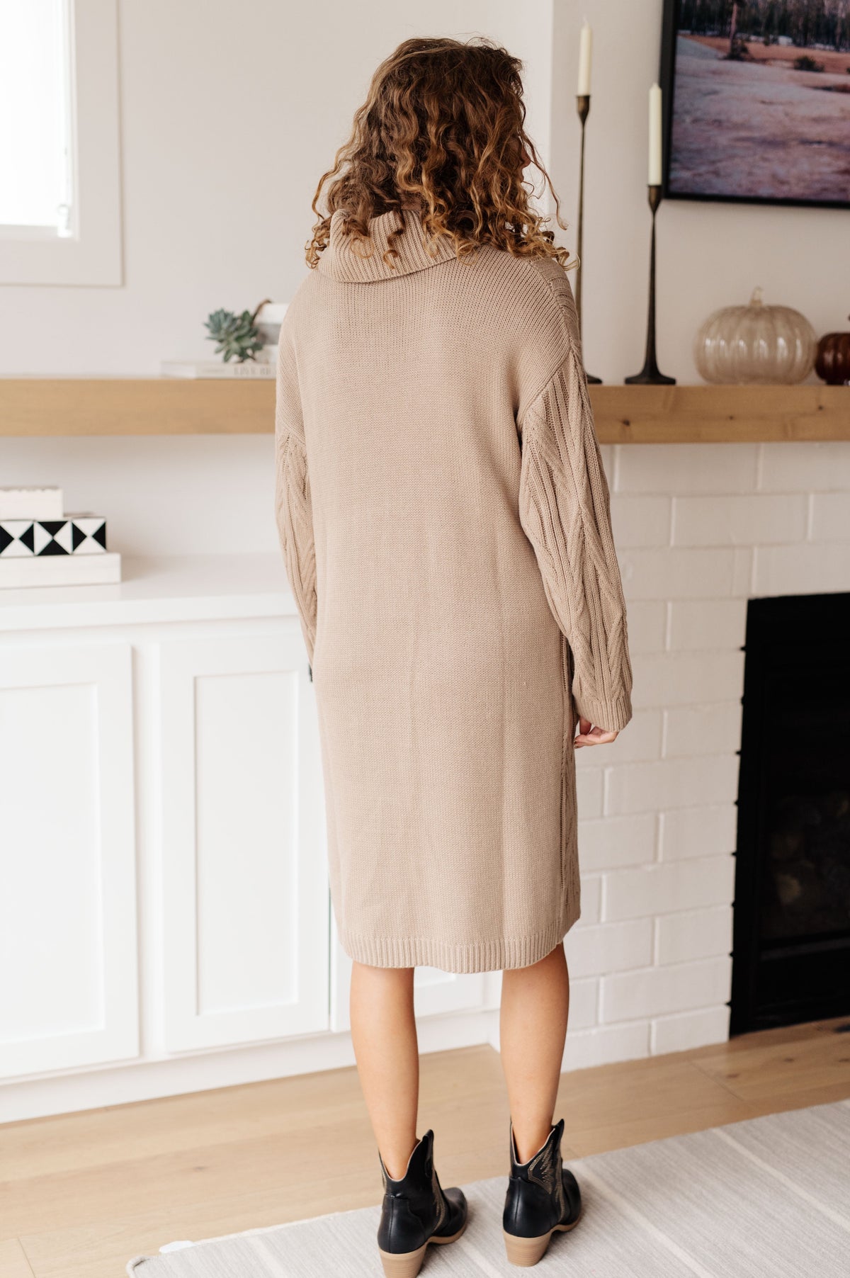 Bundled Beauty Turtleneck Sweater Dress in knit – alternate view 8