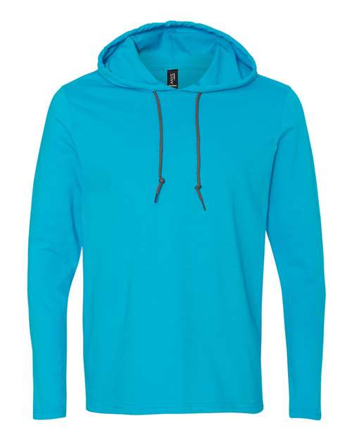 Unisex Softstyle® Lightweight Hooded Long Sleeve T-Shirt - 987