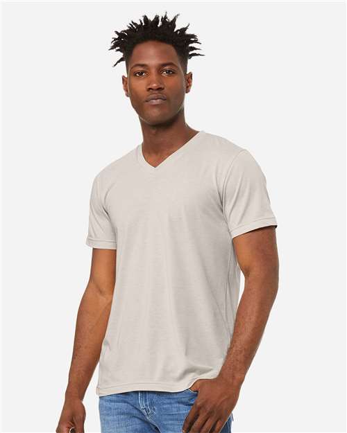 Unisex Heather CVC V-Neck Tee - 3005CVC