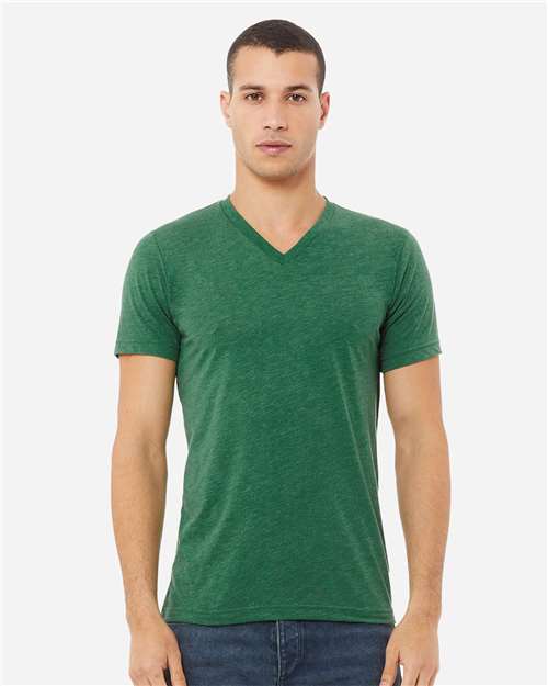 Unisex Heather CVC V-Neck Tee - 3005CVC