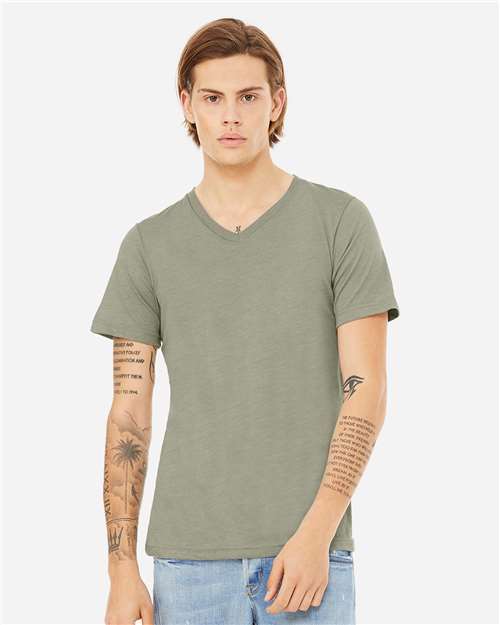 Unisex Heather CVC V-Neck Tee - 3005CVC