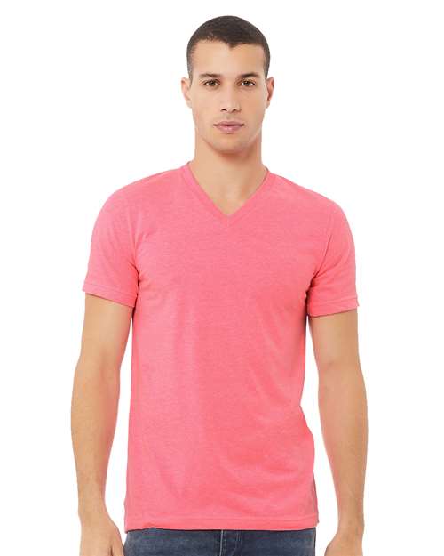 Unisex Heather CVC V-Neck Tee - 3005CVC