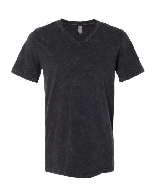Unisex Textured Jersey V-Neck Tee - 3655