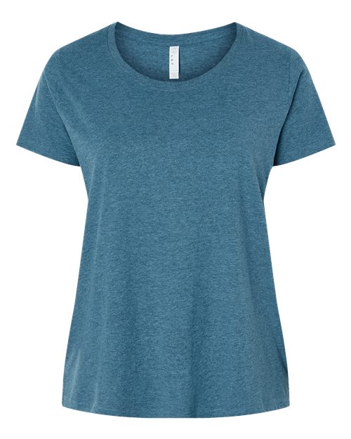 Women's Curvy Collection Fine Jersey Tee - 3816