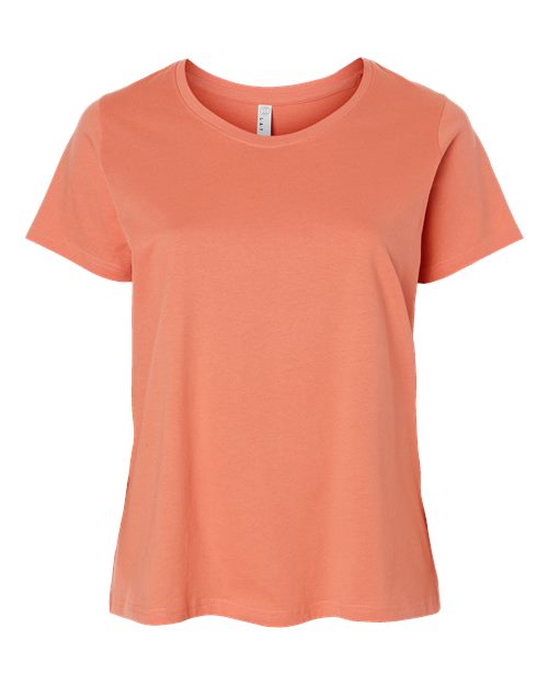 Women's Curvy Collection Fine Jersey Tee - 3816