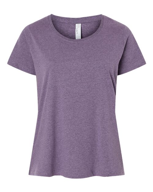 Women's Curvy Collection Fine Jersey Tee - 3816