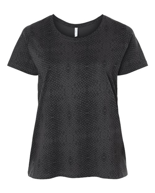 Women's Curvy Collection Fine Jersey Tee - 3816