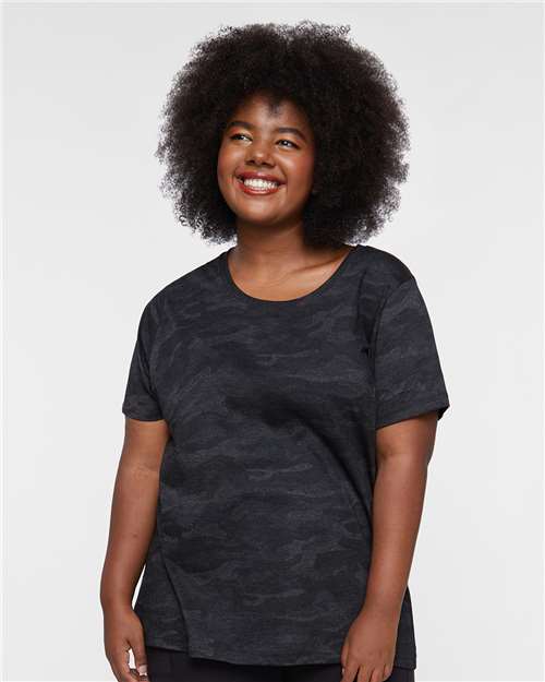 Women's Curvy Collection Fine Jersey Tee - 3816