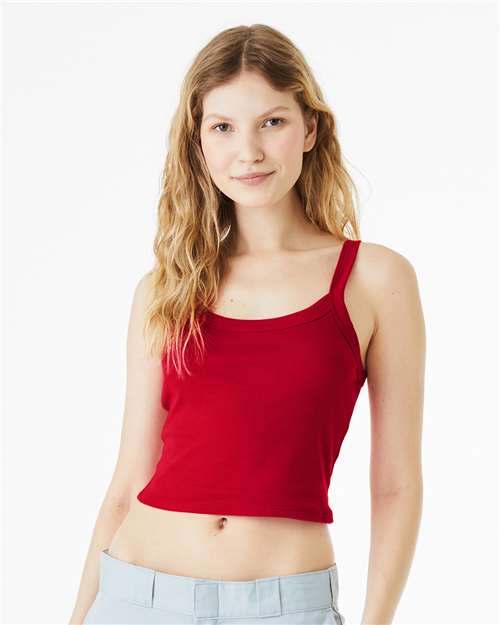Women's Micro Rib Spaghetti Strap Tank - 1012
