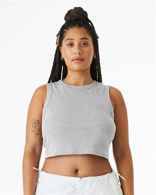 Women's Micro Rib Muscle Crop Tank - 1013