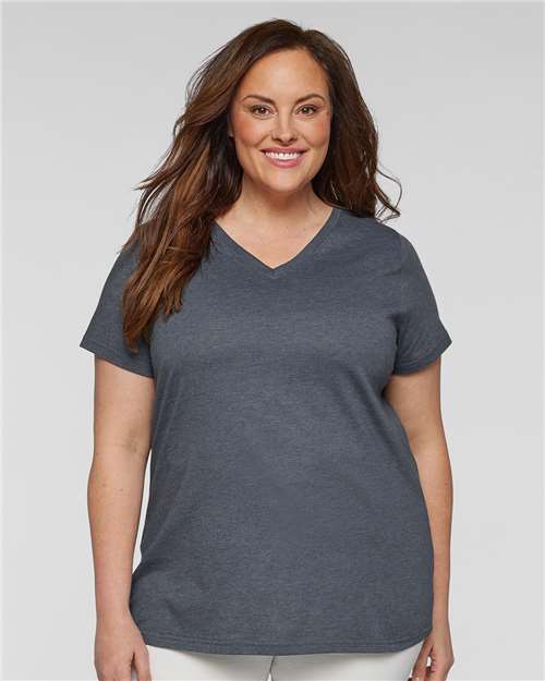 Women's Curvy Collection Fine Jersey Tee - 3816