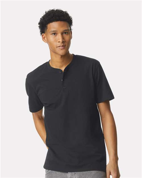 Unisex CVC Henley Tee - 2004CVC