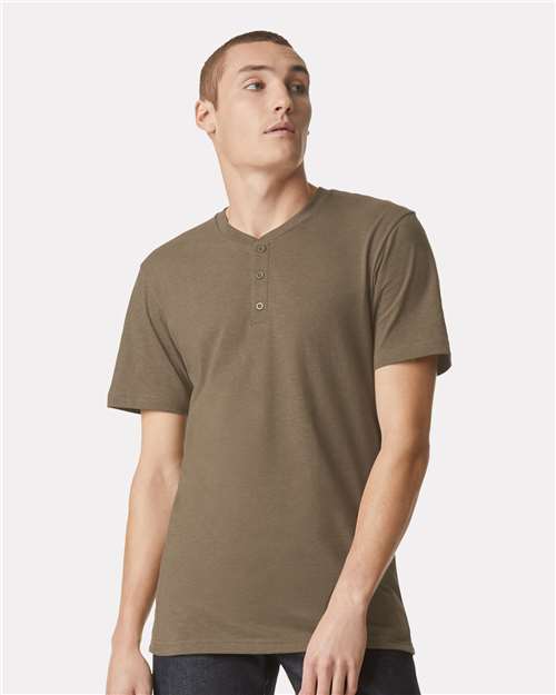 Unisex CVC Henley Tee - 2004CVC