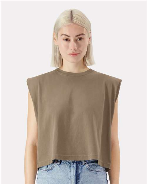 Women's Heavyweight Cotton Garment-Dyed Muscle Tee - 307GD