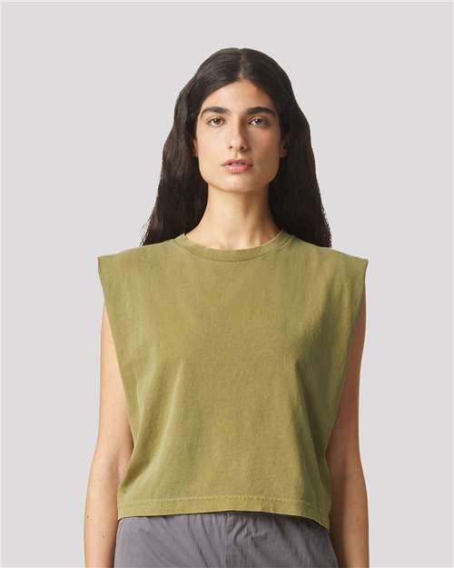 Women's Heavyweight Cotton Garment-Dyed Muscle Tee - 307GD