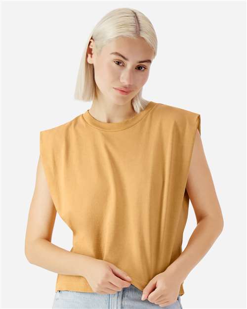 Women's Heavyweight Cotton Garment-Dyed Muscle Tee - 307GD