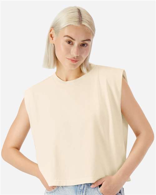 Women's Heavyweight Cotton Garment-Dyed Muscle Tee - 307GD