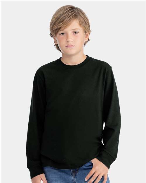 Youth Cotton Long Sleeve Tee - 3311