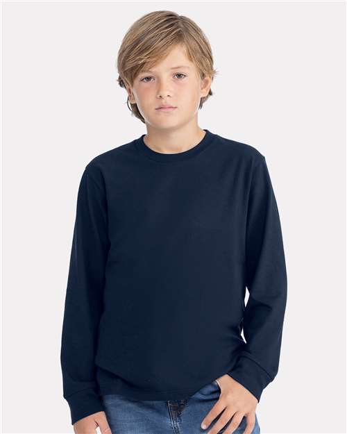 Youth Cotton Long Sleeve Tee - 3311