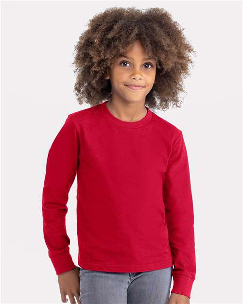 Youth Cotton Long Sleeve Tee - 3311