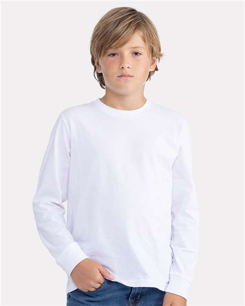 Youth Cotton Long Sleeve Tee - 3311