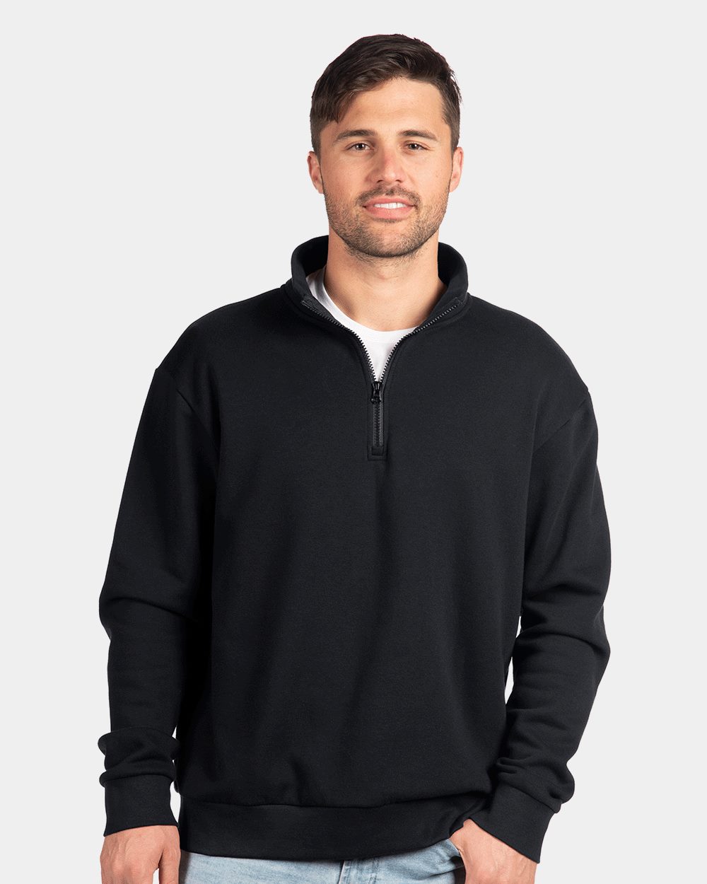Unisex Fleece Quarter-Zip Pullover - 9643