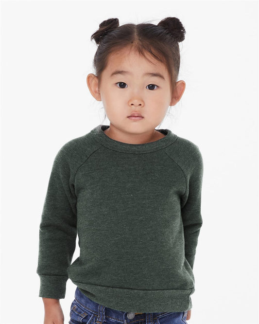 Toddler Sponge Fleece Raglan Crewneck Sweatshirt - 3901T