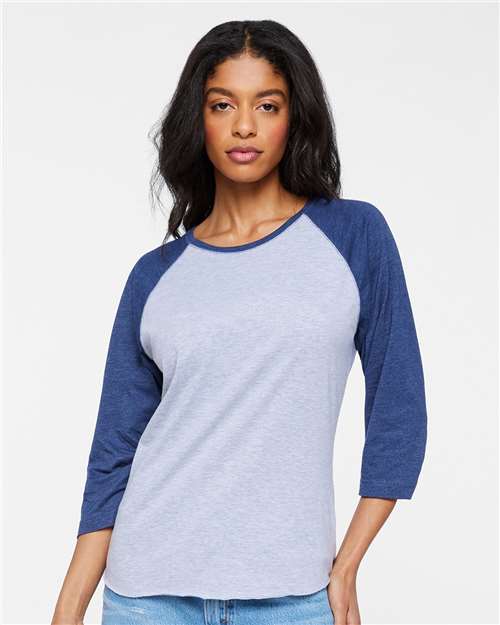 Women's Baseball Fine Jersey Three-Quarter Sleeve Tee - 3530