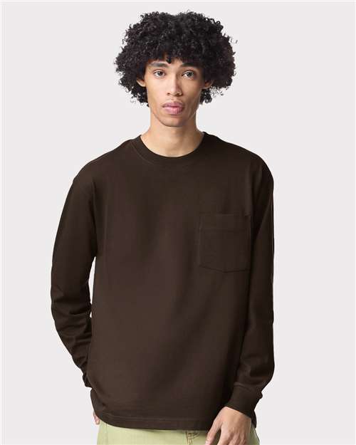 Unisex Super Heavyweight Long Sleeve Pocket Tee - 9410