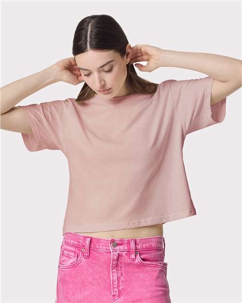 Women's Fine Jersey Mid-Length Boxy Tee - 102