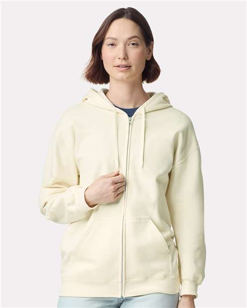 Unisex Softstyle® Midweight Full-Zip Hooded Sweatshirt - SF600