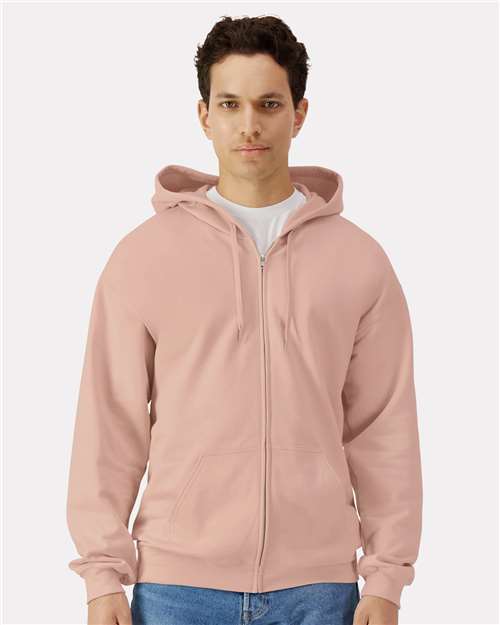 Unisex Softstyle® Midweight Full-Zip Hooded Sweatshirt - SF600