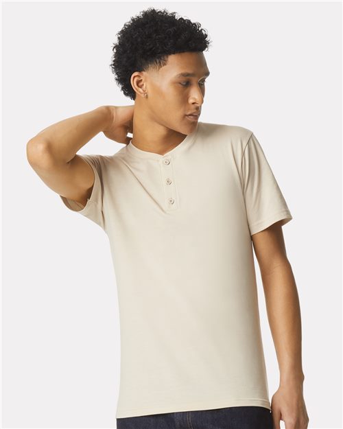Unisex CVC Henley Tee - 2004CVC