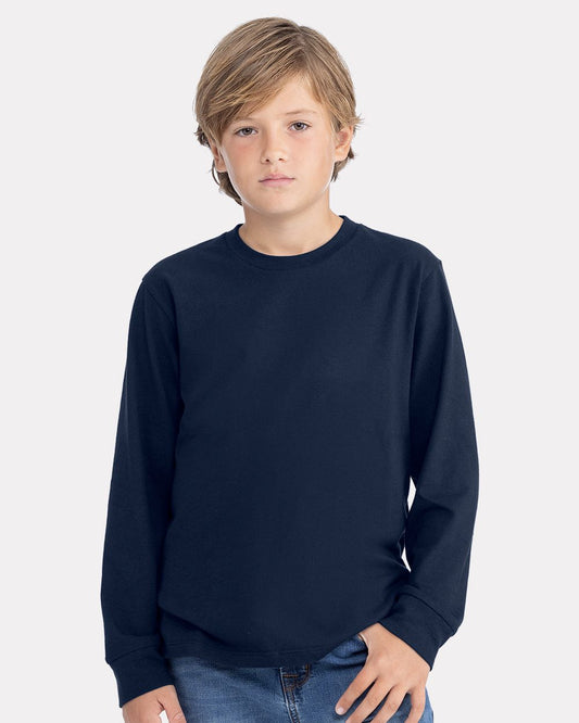 Youth Cotton Long Sleeve Tee - 3311