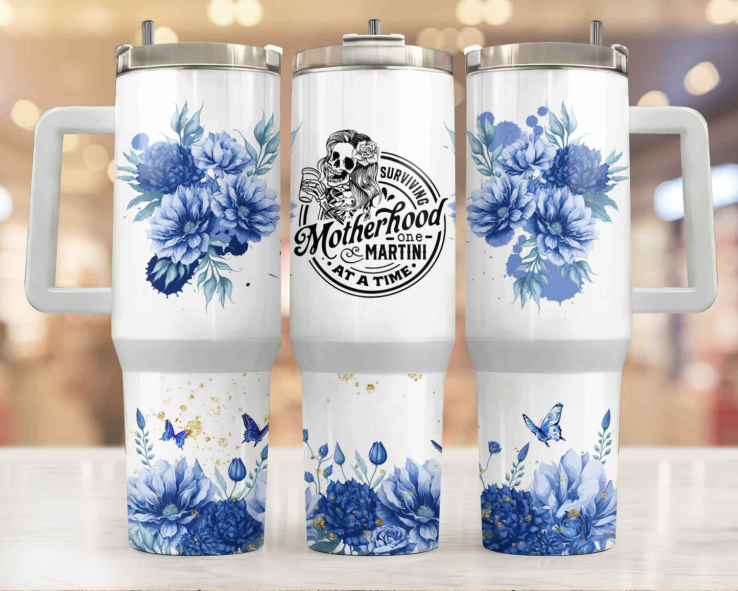 Surviving Motherhood 40oz Tumbler Tumbler Tea-Shirt Shoppe