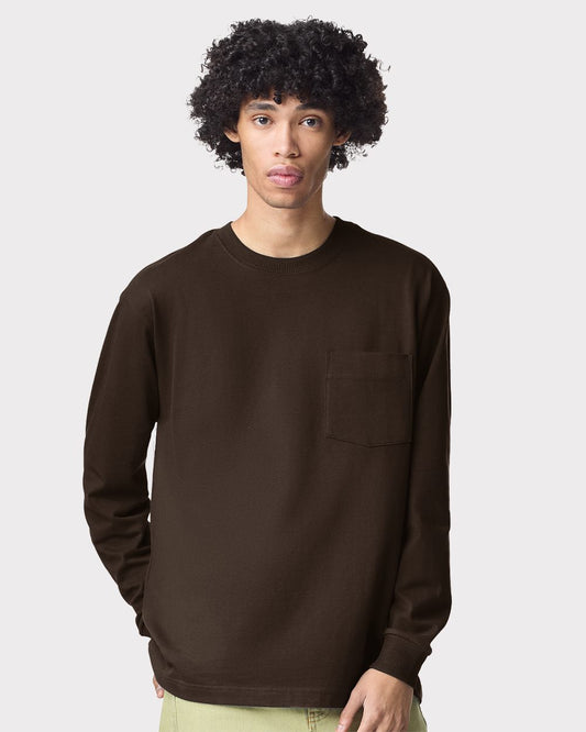 Unisex Super Heavyweight Long Sleeve Pocket Tee - 9410